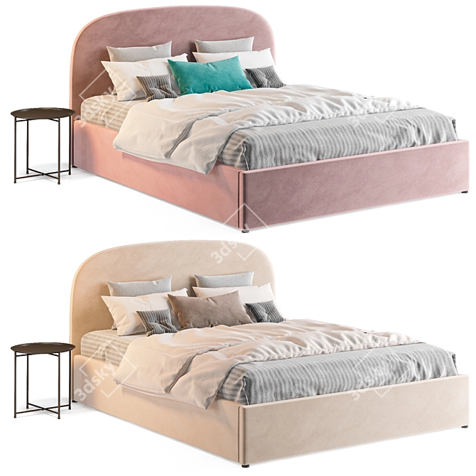 Luxurious Toulouse Divan Bed 3D model image 2