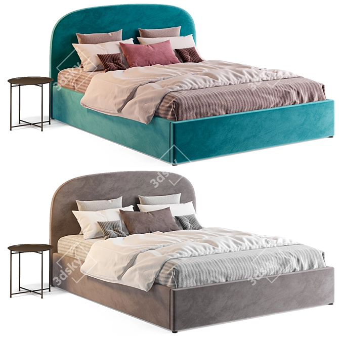 Luxurious Toulouse Divan Bed 3D model image 3