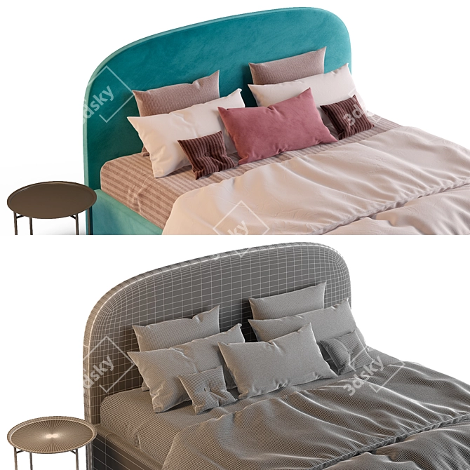 Luxurious Toulouse Divan Bed 3D model image 5