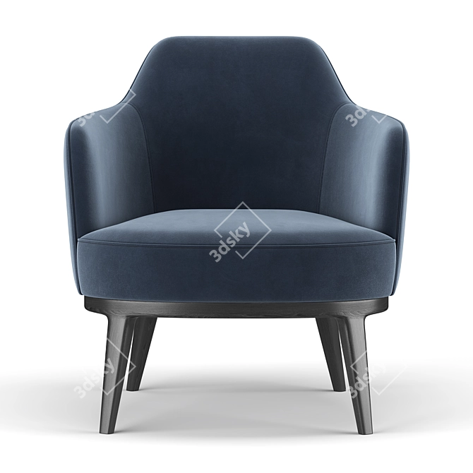 Elegant Comfort: Locylle Chair 3D model image 3