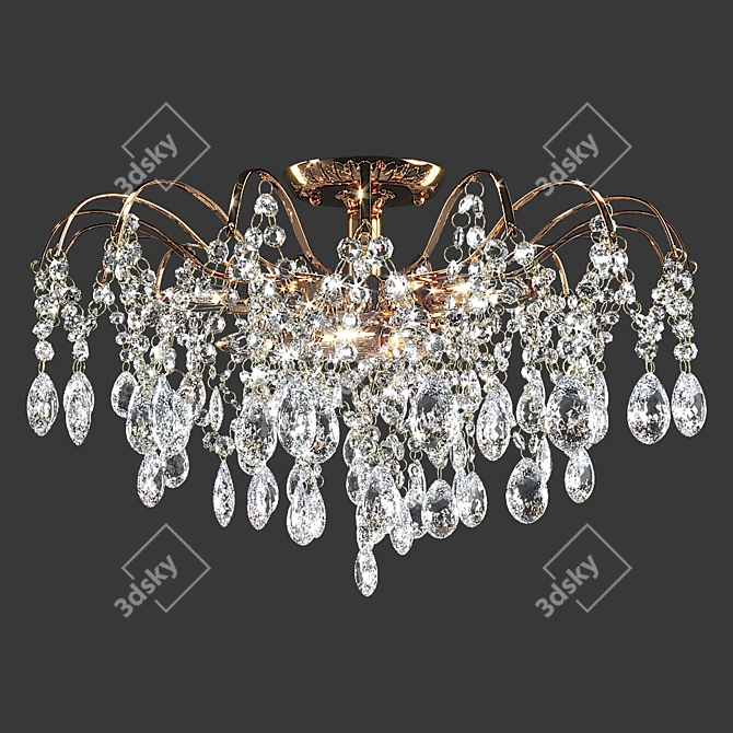 Contemporary Chandelier: MW-Light Breeze 3D model image 2