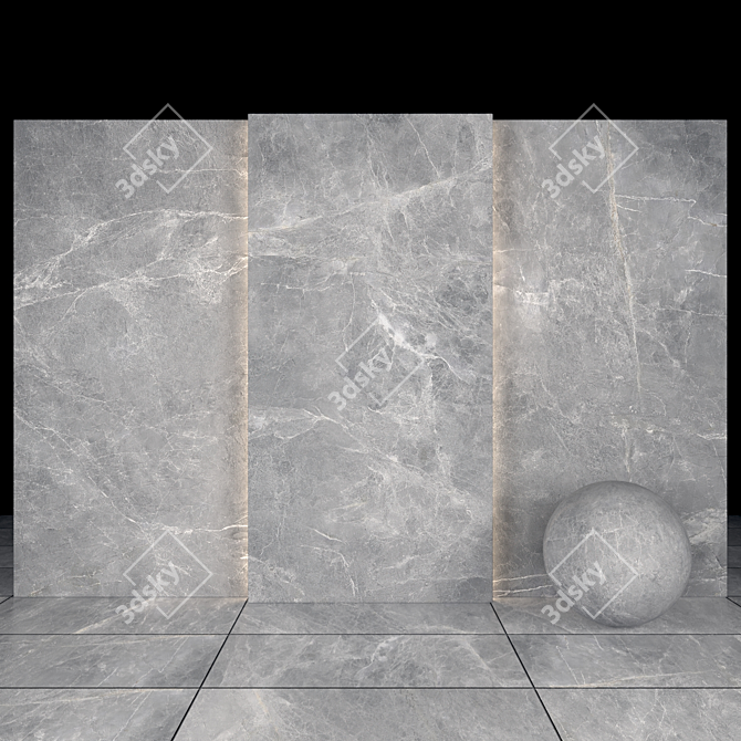 Soldier Gray Marble: Texture Pack & Tile Options 3D model image 1