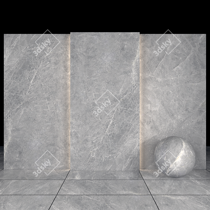 Soldier Gray Marble: Texture Pack & Tile Options 3D model image 2