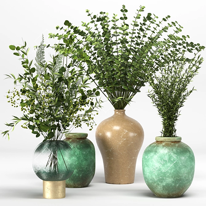 Premium Plant Collection: 15 Exquisite Models 3D model image 1