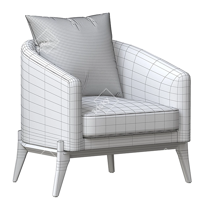 Elegant Orly Natural Copeland Chair 3D model image 5