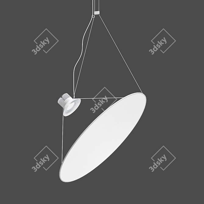 Elegant Ambiance: Amisol Pendant Light 3D model image 1