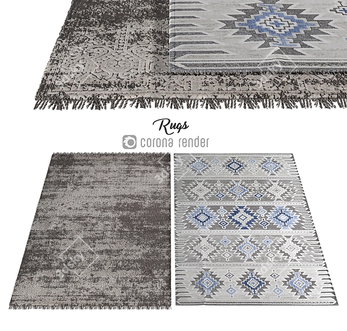 Luxury Collection: Elegant Carpets 3D model image 1