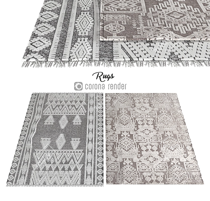 Luxury Floor Carpets | High-Quality & Stylish 3D model image 1