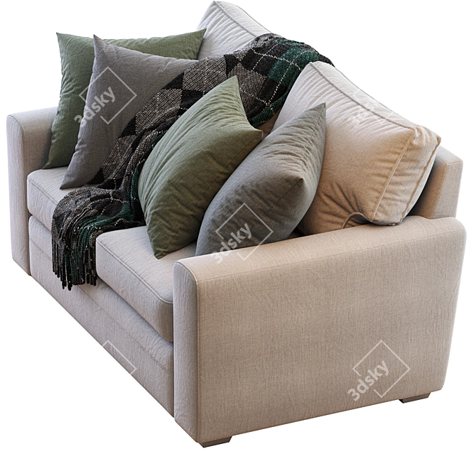 Pearce Square Arm Upholstered Sofa 3D model image 3