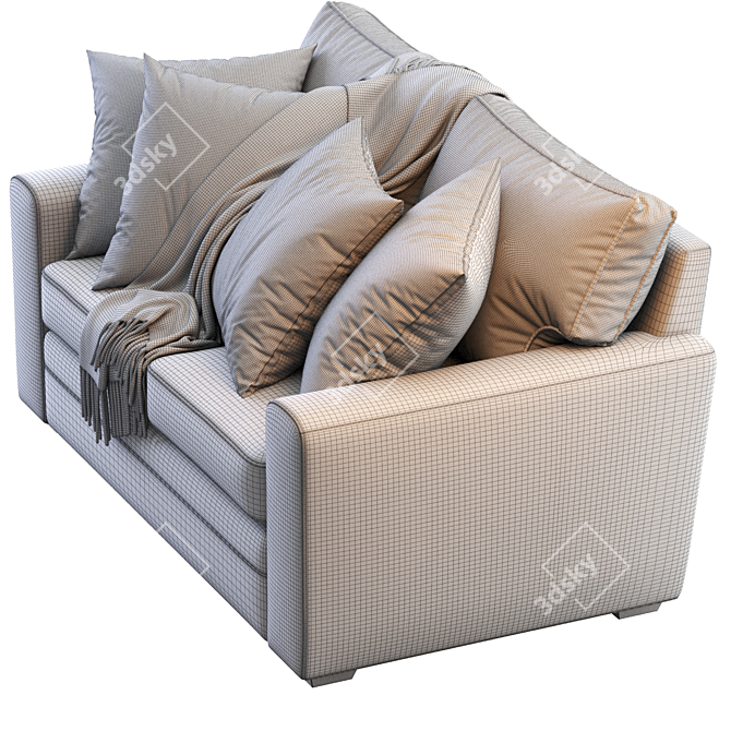 Pearce Square Arm Upholstered Sofa 3D model image 5