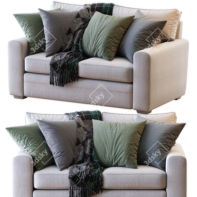 Pearce Square Arm Upholstered Sofa 3D model image 6