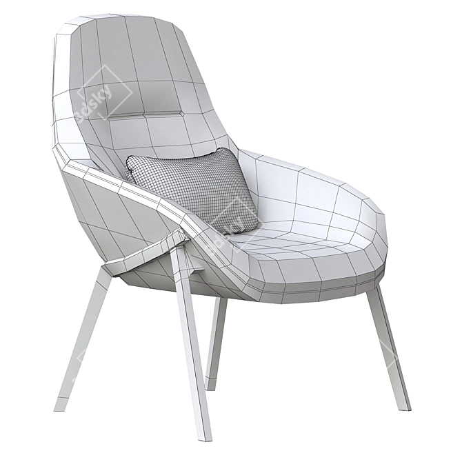 Gran Kobi Essentiel Modern Design Sofa 3D model image 5