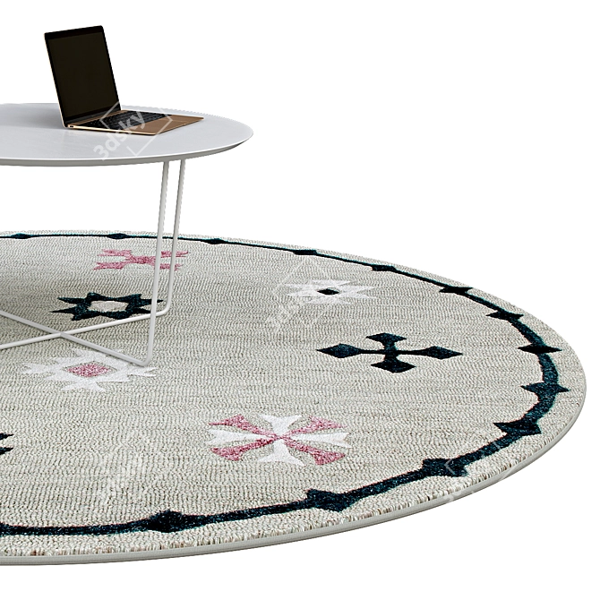 Elegant Circle Rugs | No. 167 3D model image 2