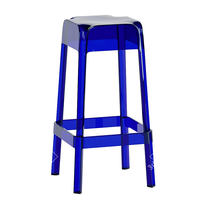 Rubik 580 Bar Stool: Sleek and Stylish 3D model image 2