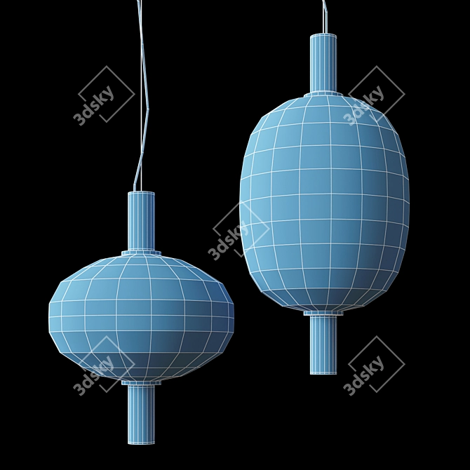 Sleek Miganaen ONE Design Lamp 3D model image 2