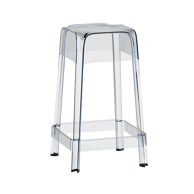 Elegant Pedrali Rubik Bar Stool 3D model image 1