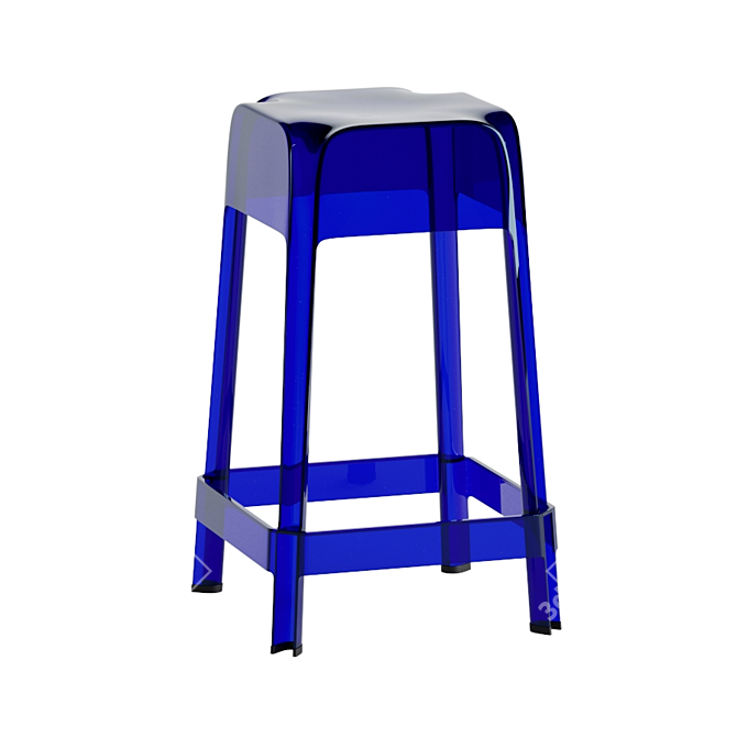 Elegant Pedrali Rubik Bar Stool 3D model image 3