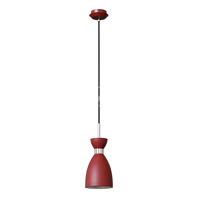 Vintage Red Chandelier 3D model image 1