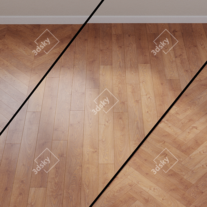 Riviera Oak Laminate Flooring 3D model image 1