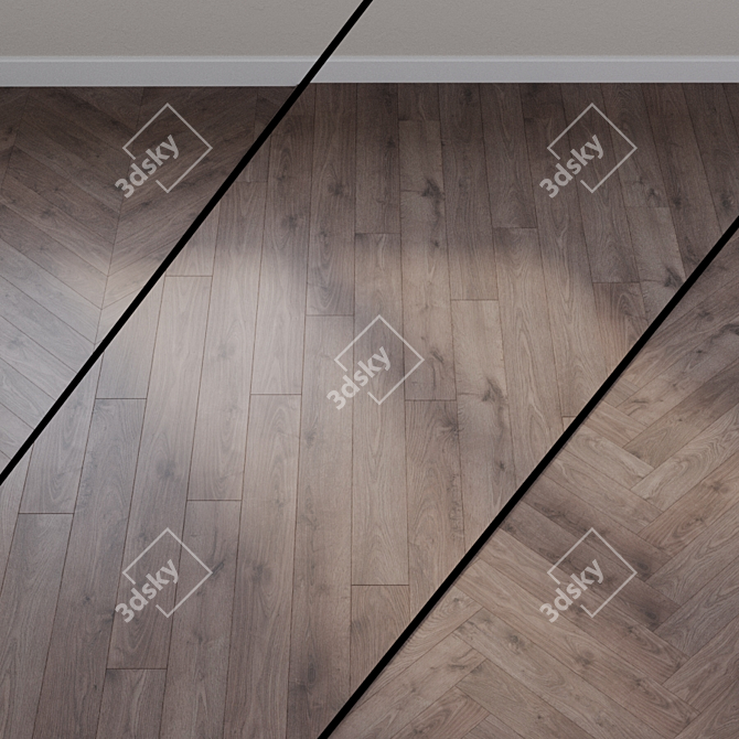 San Diego Oak Laminate 3D model image 1