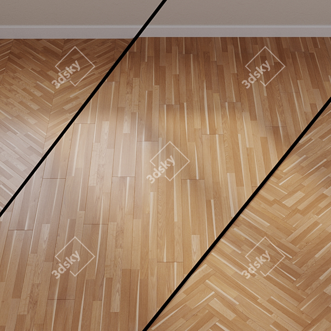 Zaragoza Oak Laminate Flooring 3D model image 1