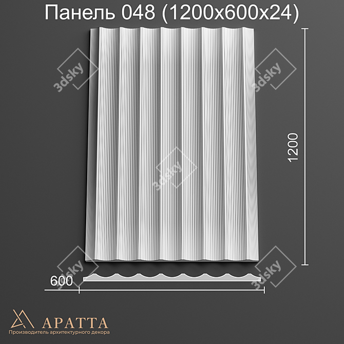 Aratta Lightweight Gypsum Panels 3D model image 2