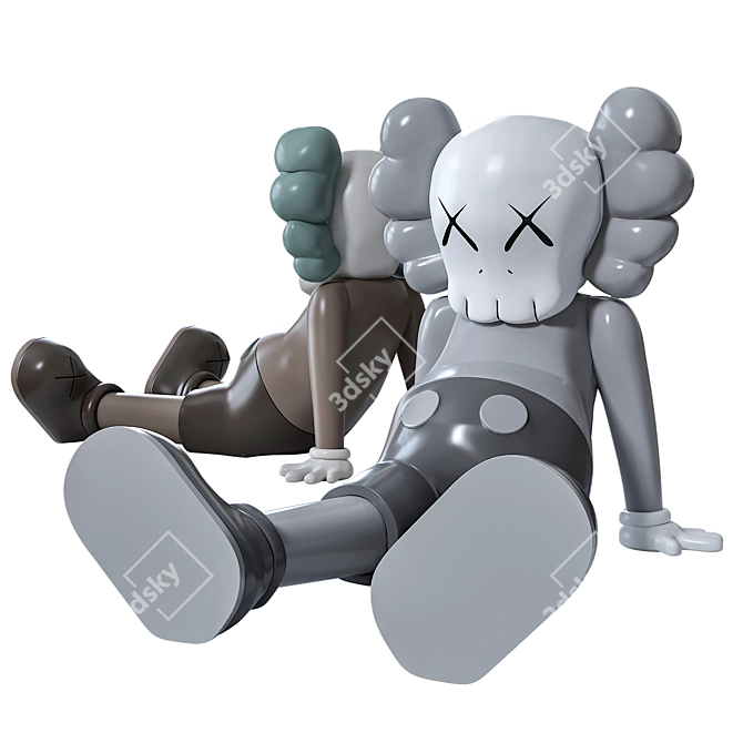 Collectible KAWS Companions Set 3D model image 1