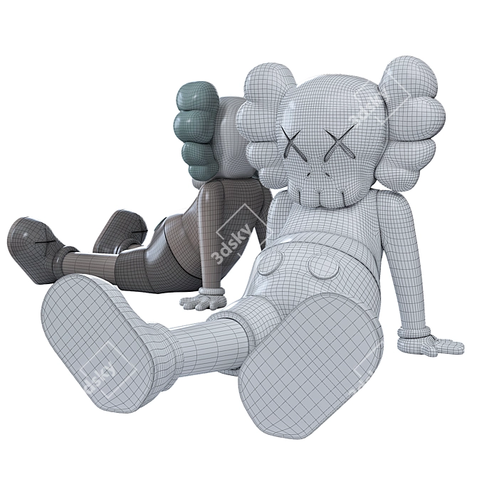 Collectible KAWS Companions Set 3D model image 3