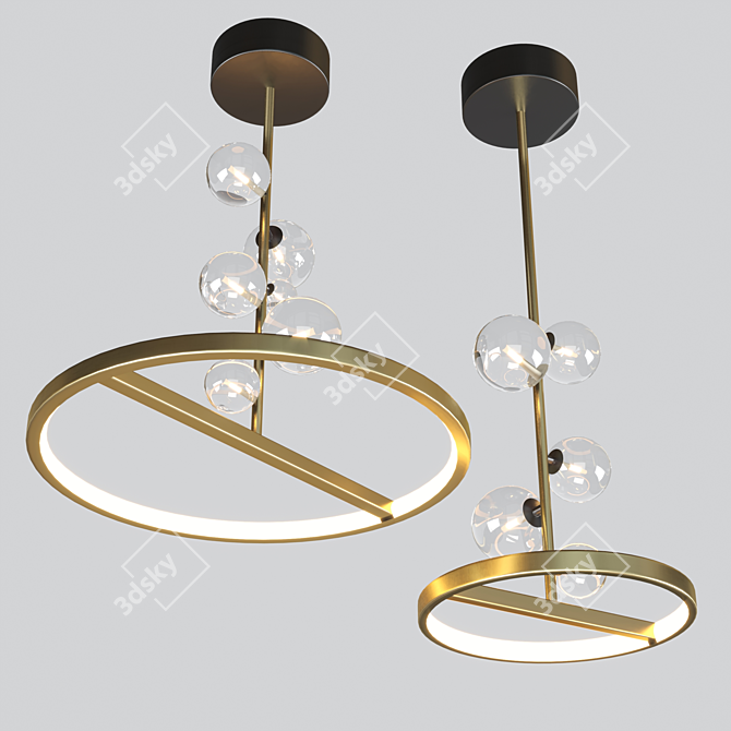 American Nordic Pendant Lights (3D-Ready) 3D model image 2