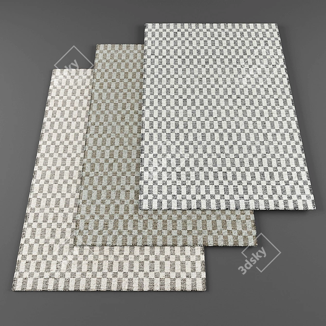 High Resolution Modern Rugs (5 Pieces) 3D model image 1