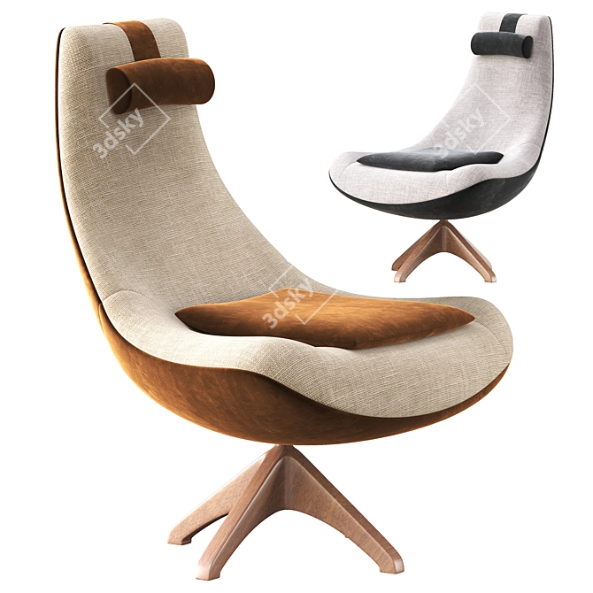 ErgoMax Agata Armchair 3D model image 1