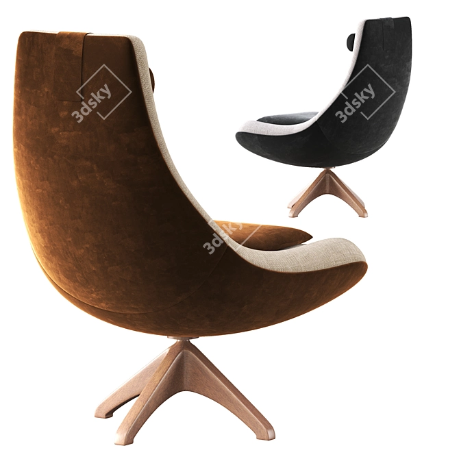 ErgoMax Agata Armchair 3D model image 4