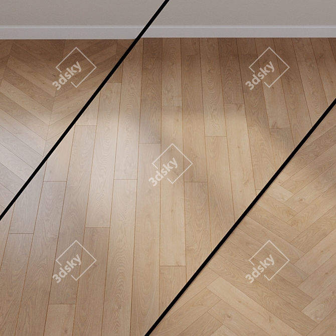 El Paso Oak Laminate - Classic & Versatile 3D model image 1