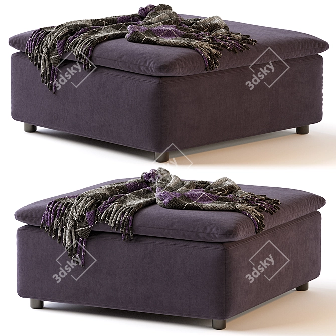 Raven Ottoman - Elegant and Versatile Furniture 3D model image 1