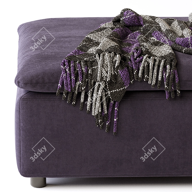 Raven Ottoman - Elegant and Versatile Furniture 3D model image 5