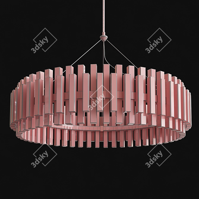 Glamourous Phoebe Crystal Chandelier 3D model image 3