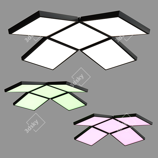 Barrisol Plus: Modular LED Ceiling Lamp 3D model image 1