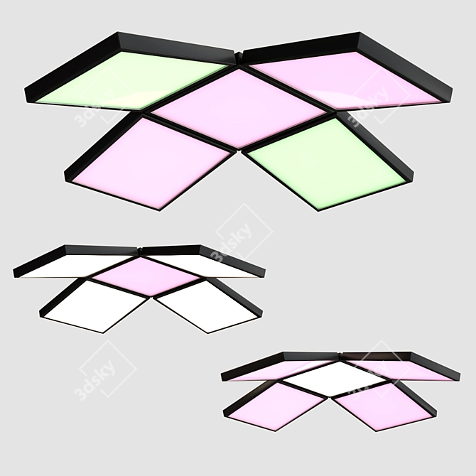 Barrisol Plus: Modular LED Ceiling Lamp 3D model image 2