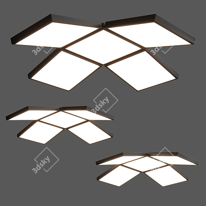 Barrisol Plus: Modular LED Ceiling Lamp 3D model image 3