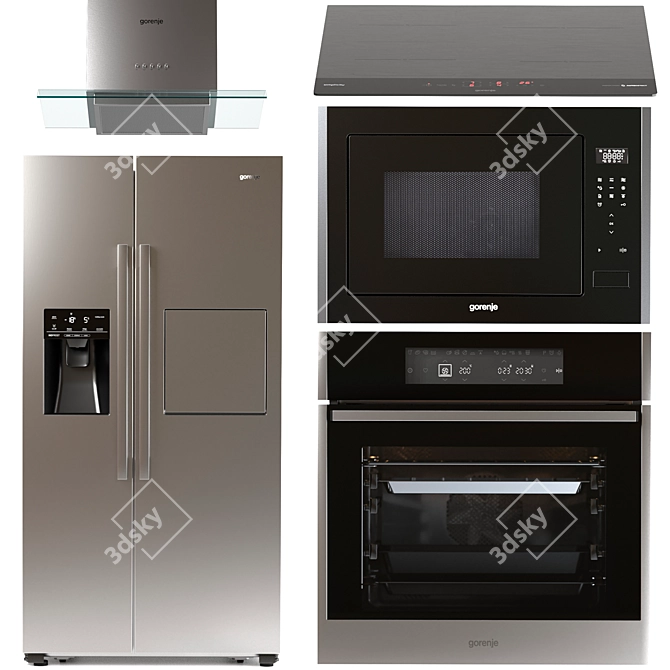 Gorenje Kitchen Appliance Set 3D model image 1