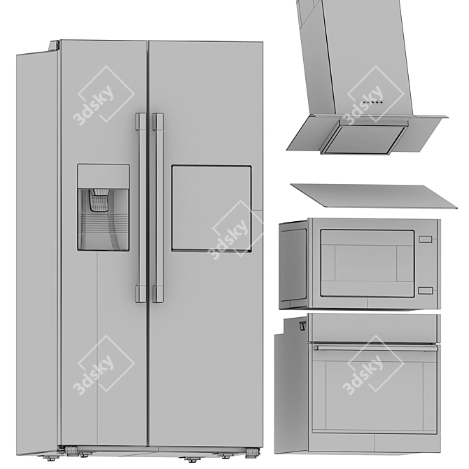 Gorenje Kitchen Appliance Set 3D model image 4