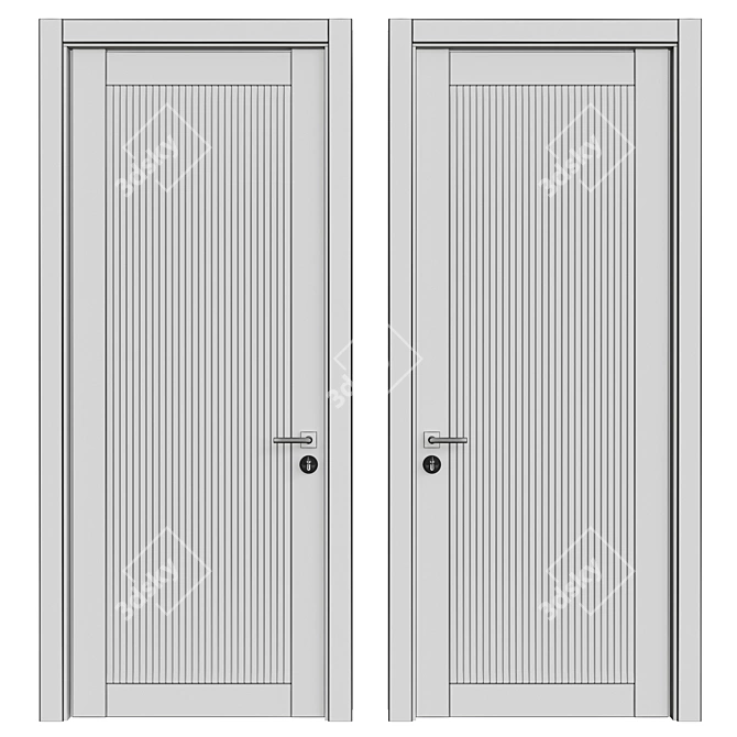 Title: Elegant Interior Door | 3D Models 3D model image 2