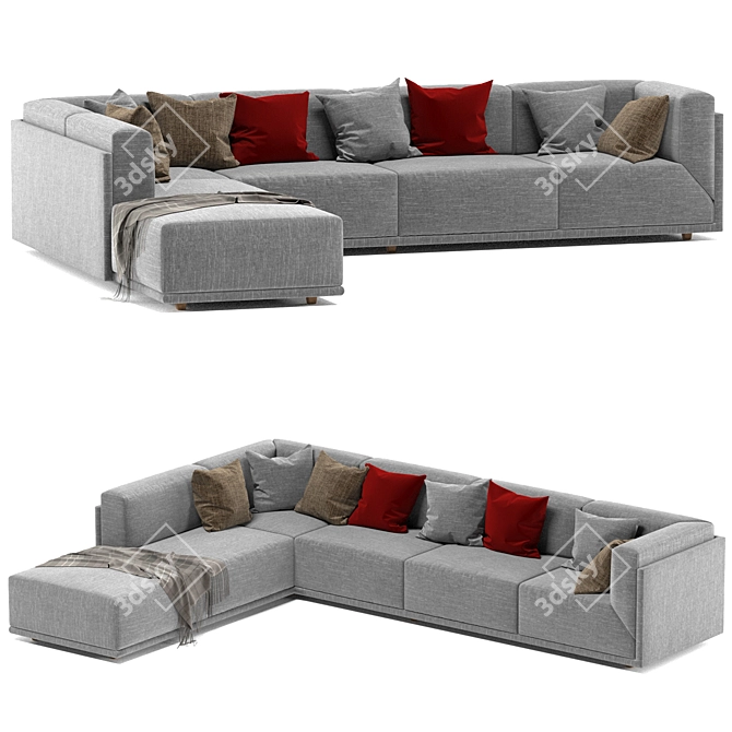 Bacon Bliss Modular Sofa 3D model image 6