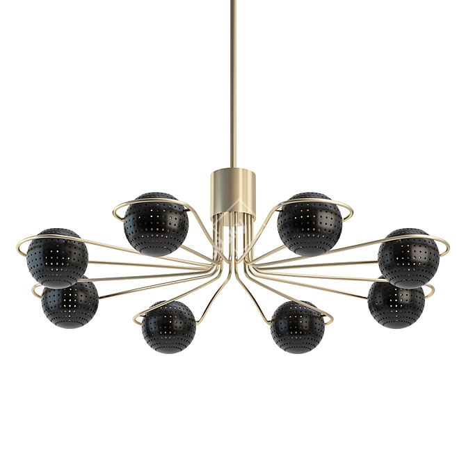 Elegant and Luxurious Scarab Chandelier 3D model image 1