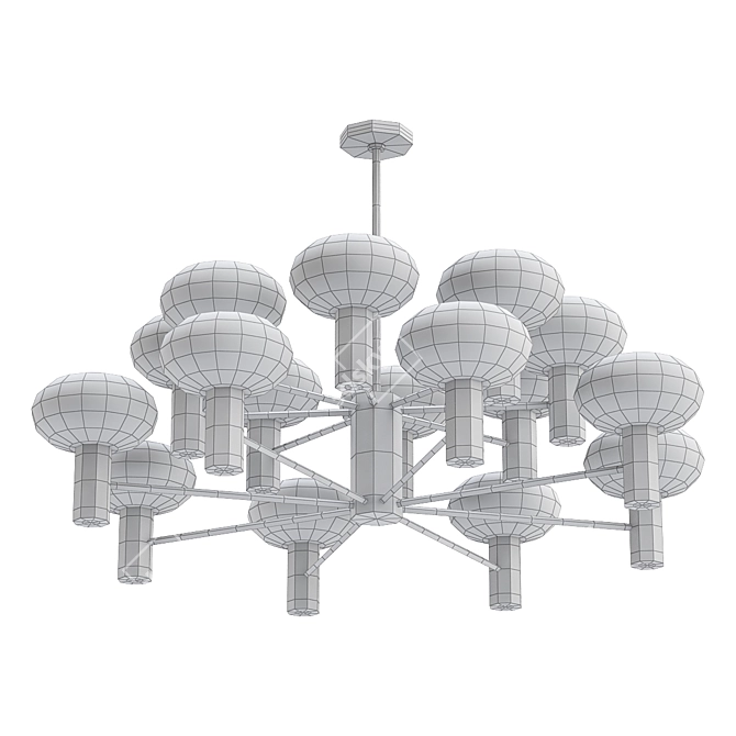 Elegant Bentley Chandelier: Illuminate Your Space 3D model image 2