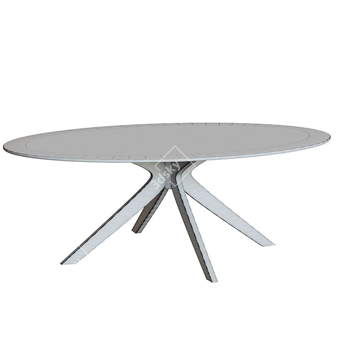 Title: Naanim 180x110cm Dining Table 3D model image 2
