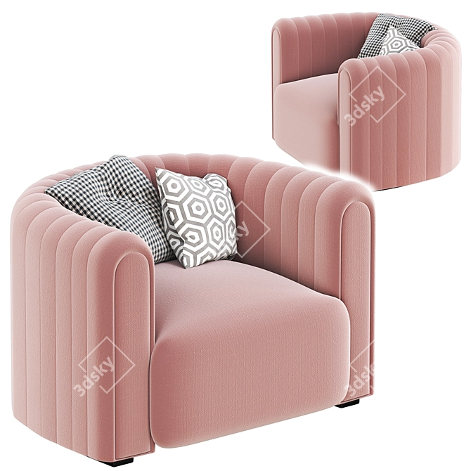 Sancal CORE Armchair: Modern Comfort 3D model image 3