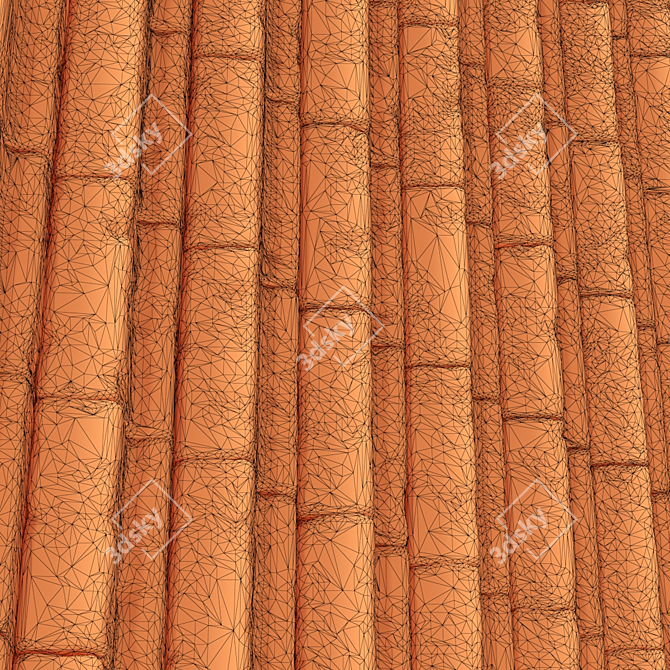 Smooth Panel Brick Block Angle - High Quality 3D Render 3D model image 5