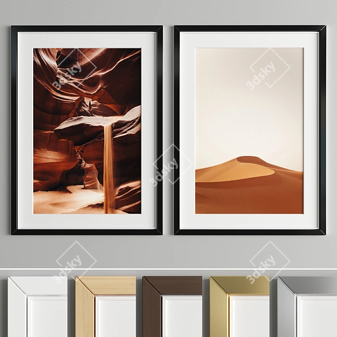 Art Frame A91: Stylish Frames for Your Artwork 3D model image 2