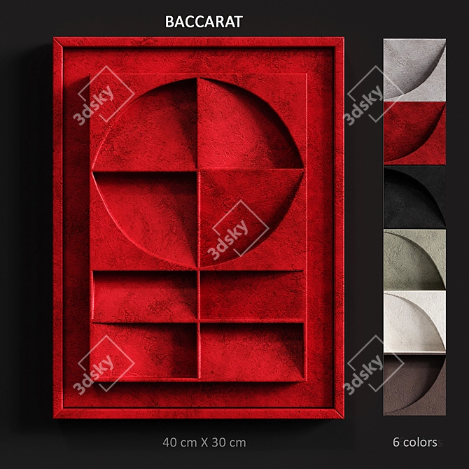 BACCARAT Relief Wall Art - Illuminating Shadows 3D model image 2